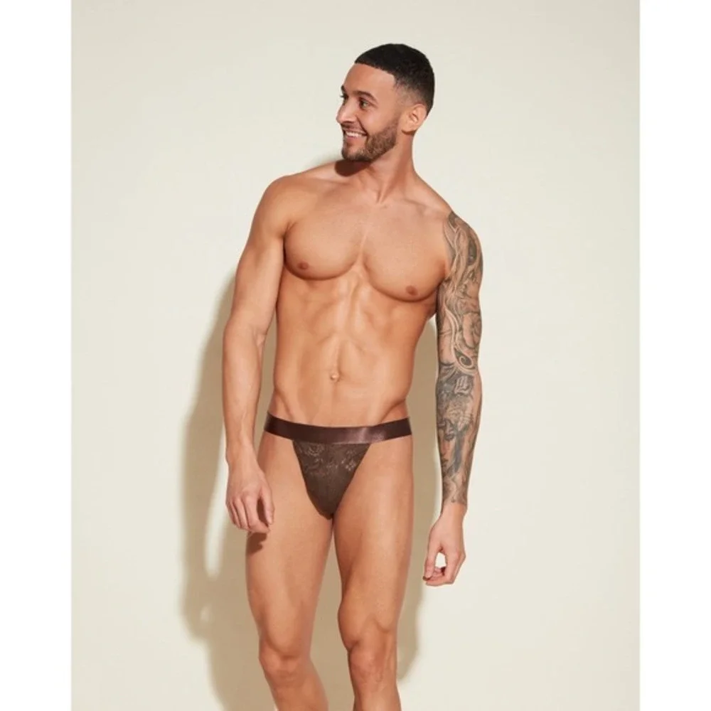 Cosabella Lace Jock Strap Men Never Say Never uno Luxury Underwear L
